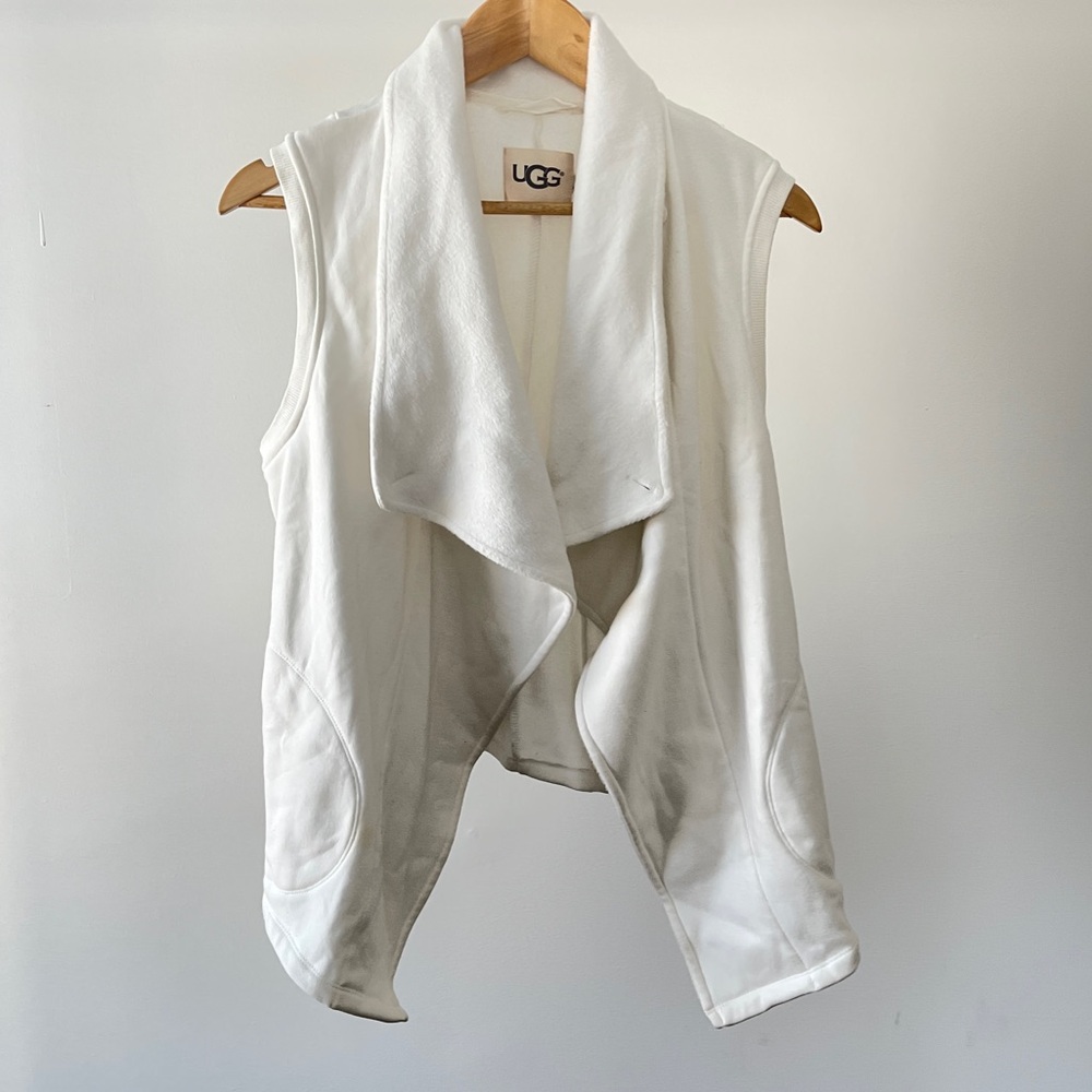 UGG Cream Fleece Vest Size S